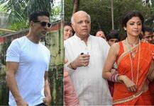शिल्पा शेट्टी के पिता के अंतिम संस्कार में शामिल हुए अक्षय, अभिषेक सहित कई सितारे
