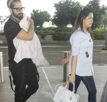 बेटी मीशा के साथ पहली बार पब्लिकली नजर आए शाहिद कपूर, देखें Pics