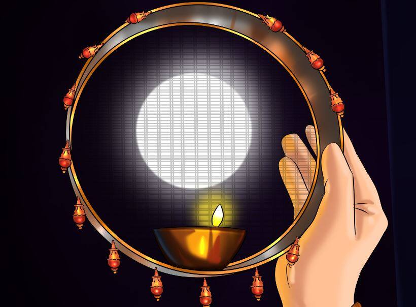 A Blog On Karwa Chauth By Abhishek Mehrotra जैसे ही पत्नी ने चलनी से देखा... तब समझा करवाचौथ का असली अर्थ