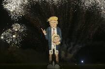 आखिर क्यों जलाया गया ब्रिटेन में डोनाल्ड ट्रंप का विशालकाय पुतला!