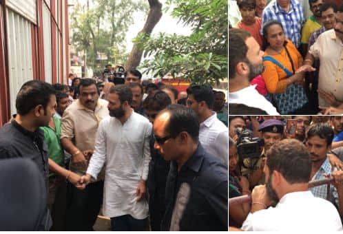 आज एक बार फिर राहुल गांधी बैंक के एटीएम पहुंचे थे पर इस बार दिल्ली की बजाए मुंबई में राहुल गांधी ने लाइन में लगकर इंतजार किया. आज राहुल गांधी मुंबई में थे और उन्होंनें वकोला के एसबीआई बैंक के एटीएम की कतार में खड़े होकर इंतजार किया.