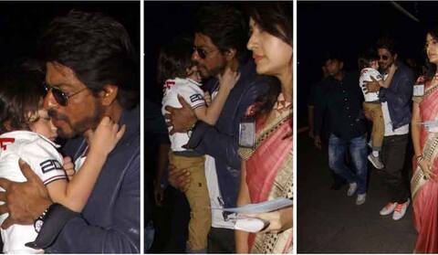 लाख छुपाते रहे शाहरुख लेकिन एयरपोर्ट पर कैमरे में कैद हो गई अबराम की क्यूटनेस लाख छुपाते रहे शाहरुख लेकिन एयरपोर्ट पर कैमरे में कैद हो गई अबराम की क्यूटनेस