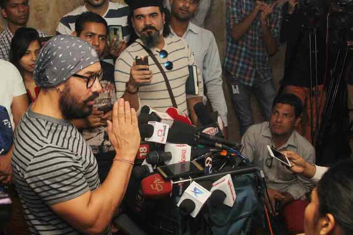 इस फिल्म में आमिर खान के अलावा साक्षी तंवर, फातिमा सना शेख और सान्या मल्होत्रा दिखाई देंगी (Photo: Solaris)