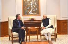 ब्रिटेन के पूर्व प्रधानमंत्री डेविड कैमरन ने पीएम मोदी से मुलाकात की