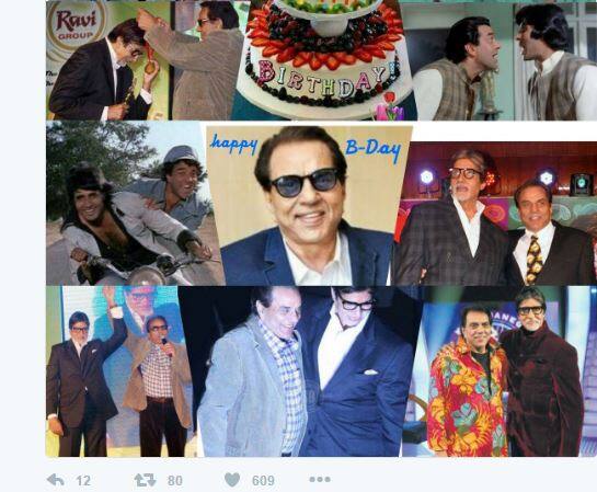 आपकों बता दें कि अमिताभ और धर्मेंद्र ने मशहूर फिल्म 'शोले' में जय और वीरू का किरदार निभाया था. (All Picture credit- Twitter)