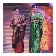 एक ही तस्वीर में कहर बनकर बरसीं रेखा और सोनम