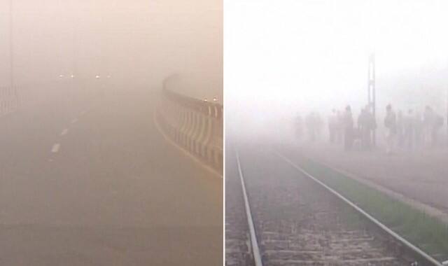 Dense Fog Engulfs Northern India उत्तर भारत में सर्दी का सितम, दिल्ली समेत पूरे उत्तर भारत में घना कोहरा