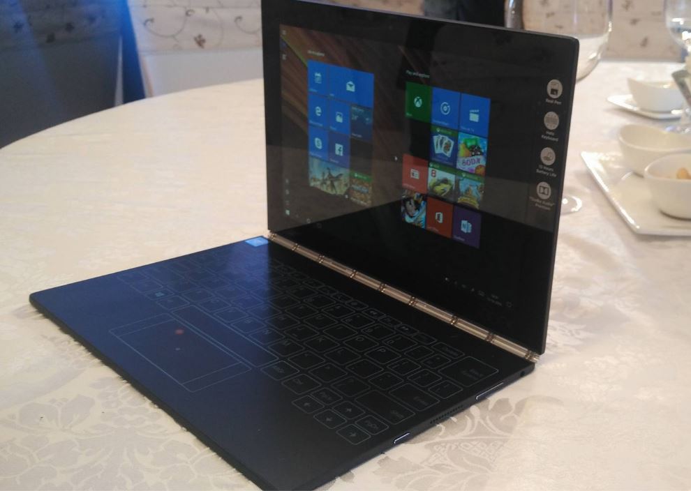 लेनोवो ने लॉन्च किया halo की-बोर्ड के साथ दुनिया का \'सबसे पतला\' लैपटॉप योगा बुक