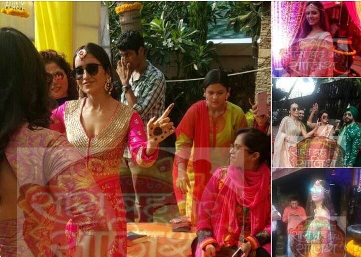 इस मौके पर किश्वर मर्चेंट की खास दोस्त और टीवी एक्ट्रेस सुरभी, आशा और प्रियंका भी बेहद खूबसूरत नजर आ रहीं थी. 