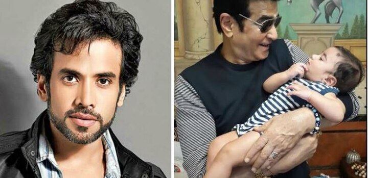 Tushar Kapoor Share A Pic Of Jeetendra With His Son Laksshay On Twitter तुषार कपूर ने पापा जीतू और बेटे लक्ष्य की तस्वीर शेयर की