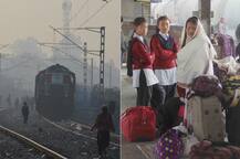 कोहरे का कहर जारी: दिल्ली आ रहीं 24 ट्रेनें लेट, एक रद्द, 14 उड़ानों में भी देरी