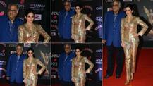 Stardust: रेड कार्पेट पर गोल्डेन ड्रेस में पति बोनी कपूर के साथ उतरीं श्रीदेवी