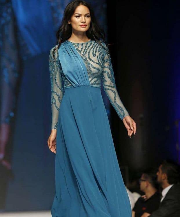 लामा पहले कई फैशन शोज में रैंप वॉक कर चुकी हैं.