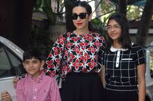 शशि कपूर की क्रिसमस पार्टी में बच्चों के साथ पहुंचीं करिश्मा कपूर