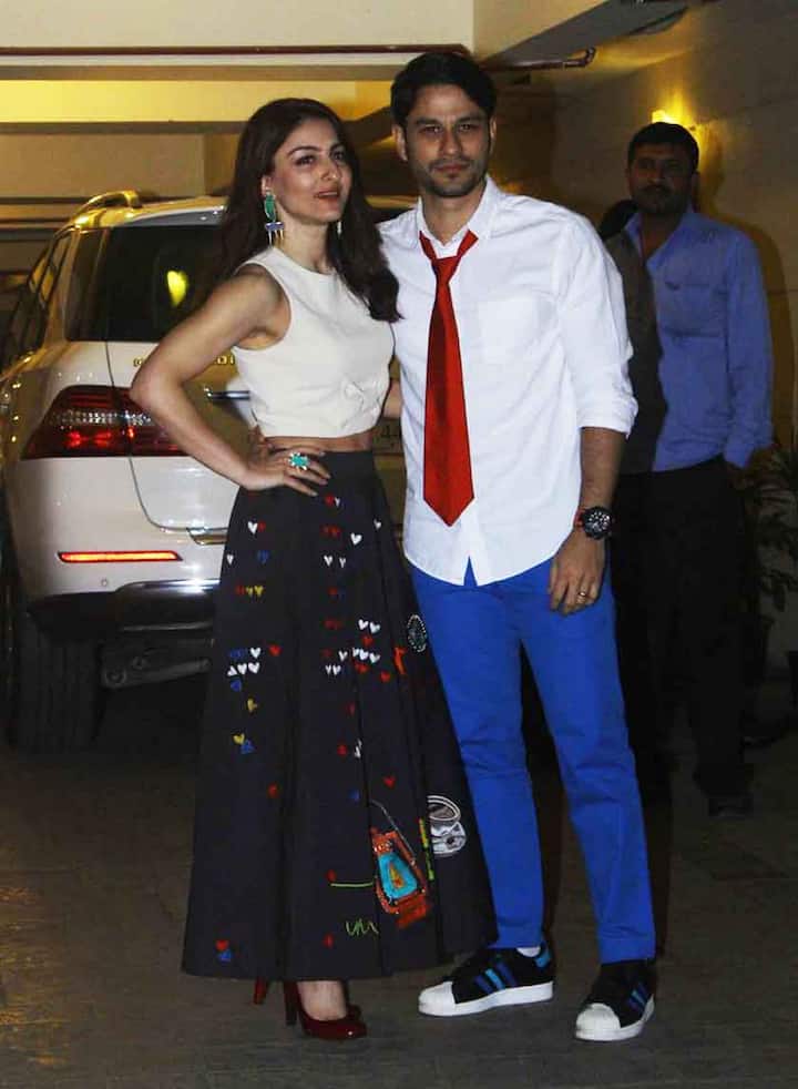 इस पार्टी में सोहा अली खान अपने पति कुनाल खेमू के साथ पहुंची. (Photos: Manav mangalani)