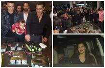 PICS: भांजे आहिल के साथ सलमान ने काटा बर्थडे केक, पार्टी में पहुंचे सभी बड़े सितारे