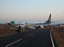 गोवा एयरपोर्ट पर हादसा टला, रनवे पर विमान फिसला, 154 यात्री बाल-बाल बचे