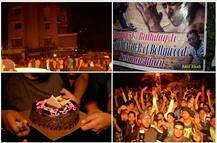 PICS: गैलेक्सी अपार्टमेंट के बाहर रात भर डटे रहे फैंस, केक काटकर सेलिब्रेट किया सलमान का बर्थडे