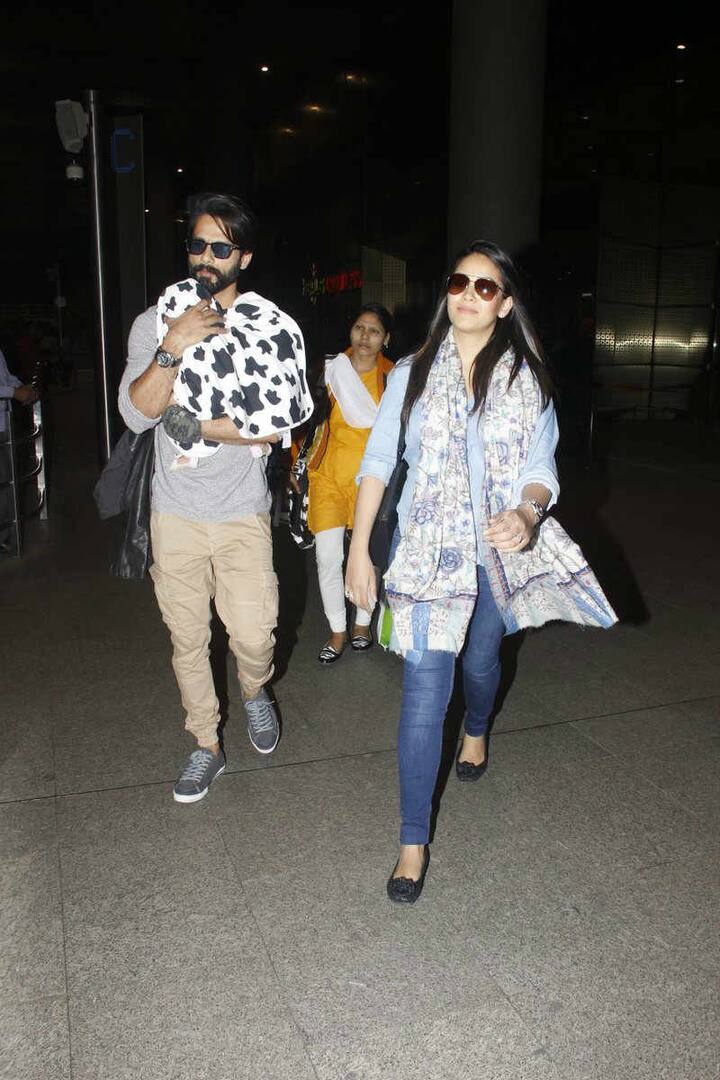 बॉलीवुड स्टार शाहिद कपूर अपनी पत्नी मीरा और बेटी मीशा के साथ क्रिसमस सेलिब्रेट करने गए थे.