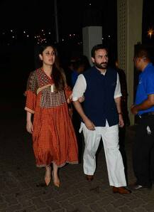 मां बनने के बाद पहली बार पति सैफ के साथ डिनर डेट पर गईं करीना कपूर, देखें Pics