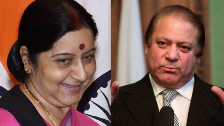 Pakistan Pm Nawaz Sharif Writes To Swaraj Wishing Her Speedy Recovery नवाज शरीफ ने की सुषमा स्वराज के जल्द ठीक होने की कामना