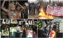 यूपी: अखिलेश यादव के समर्थन में सड़कों पर उतरे वाराणसी औऱ इलाहाबाद के सपाई