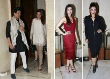 मनीष मल्होत्रा की पार्टी में सोनाक्षी, कृति के अलावा रवीना टंडन भी नजर आईं