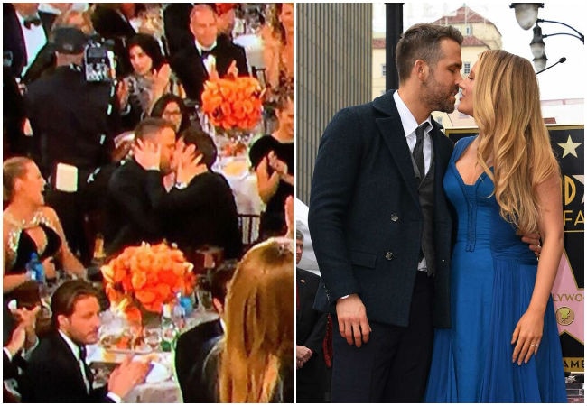 Andrew Garfield Ryan Reynolds Share A Kiss At Golden Globes Golden Globe: रयान रेनॉल्ड्स ने एक्टर गारफील्ड को किया KISS