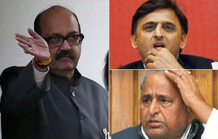 Samajwadi Party Feudis Amar Singh Behind Mulayam Akhilesh Fight क्या समाजवादी दंगल के विलेन अखिलेश के 'अंकल' अमर सिंह हैं ?