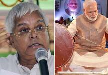 खादी ग्रामोद्योग फोटो विवाद-लालू का PM मोदी पर निशाना, कहा \'राष्ट्रपिता का अपमान किया\'