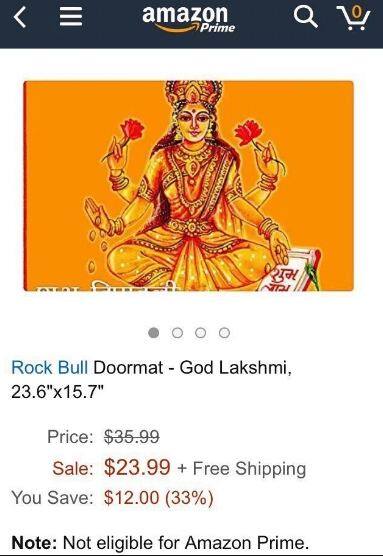 कुछ महीनों पहले ही ई-कॉमर्स साइट एमेजन इंडिया पर देवी-देवताओं के फोटो वाले डोरमेट बेचने पर भारी विवाद शुरु हो गया था. तब एमेजन ने सफाई देते हुए बताया था कि ऐसे डोरमेट का डायरेक्ट सेलर नहीं है. 