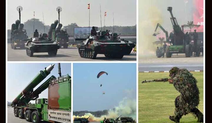 तस्वीरों में आप इंडियन आर्मी का दम-खम देख सकते हैं. 