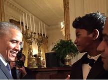 ओबामा से मिले भारतीय बाल कलाकार सनी पवार