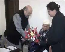 एनडी तिवारी BJP दफ्तर में अमित शाह से मिले, गुलदस्ता कबूल किया, पर पार्टी नहीं की ज्वाइन