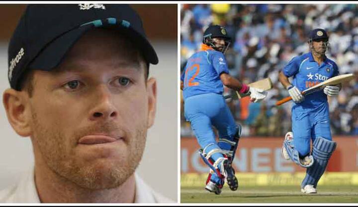 इंग्लैंड के कप्तान इयोन मोर्गन लगातार दूसरी हार से निराश थे लेकिन उन्होंने भी चौथे विकेट के लिये 256 रन की साझेदारी करने वाले धोनी और युवराज की तारीफ की.  