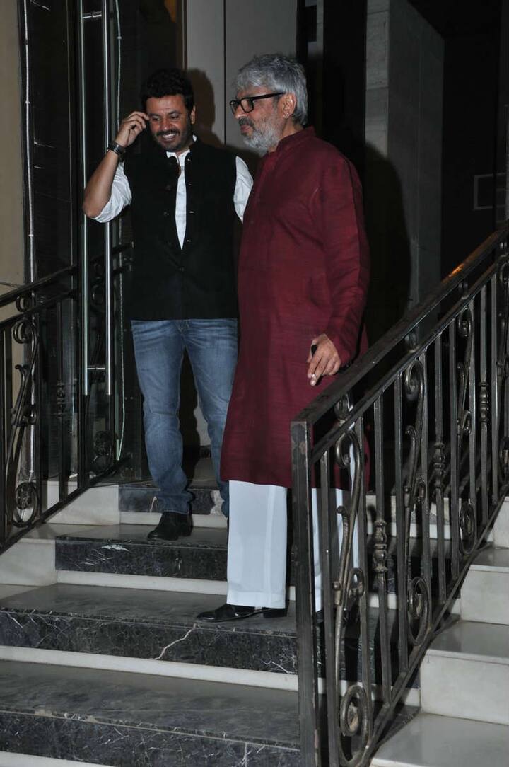 इस पार्टी में मशहूर डायरेक्टर संजय लीला भंसाली भी पहुंचे. (Photo: Manav Mangalani)