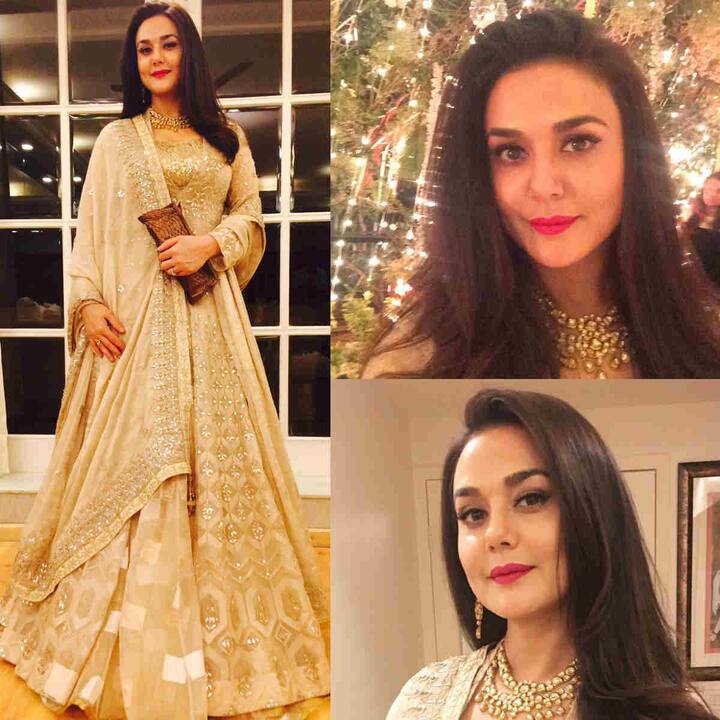 प्रीति जिंटा यहां पर अकेले पहुंची थीं.