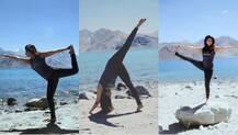 IN PICS: हिमालय की पहाड़ियों के बीच देखें \'रंगीला गर्ल\' उर्मिला मातोंडकर का योगा अवतार