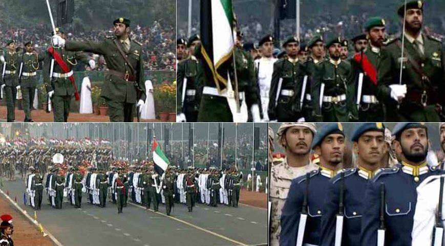 Republic Day Parade Uae Armed Forces Contingent Marches On Rajpath गणतंत्र दिवस: राजपथ से गुजरा यूएई की सेना का काफिला, राष्ट्रपति को दी सलामी