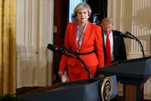 अमेरिका राष्ट्रपति ट्रंप ने ब्रिटिश पीएम टेरीजा से मुलाकात की