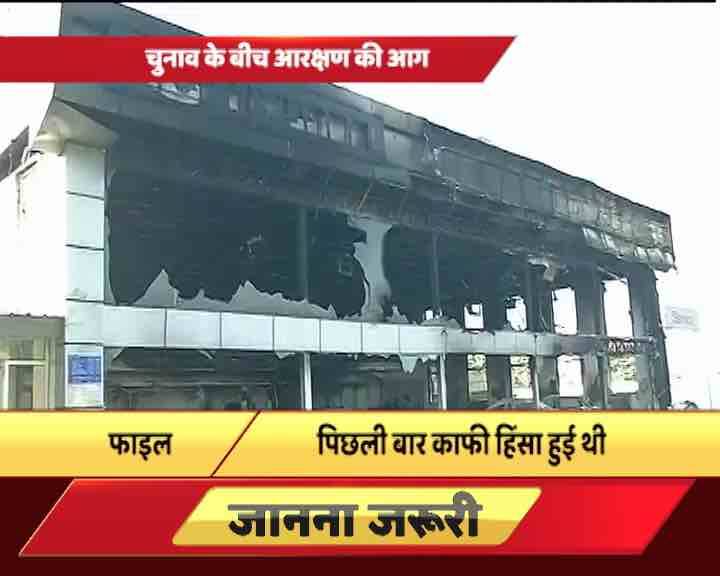 चुनाव के बीच आरक्षण की आग, हरियाणा में जाट आंदोलन का आज दूसरा दिन