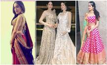 PICS: लहंगे में एक दूसरे को कड़ी टक्कर देती नज़र आईं सैफ की बेटी सारा और श्रीदेवी की बेटी जाह्नवी