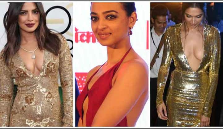 लोकमत के मोस्ट स्टाइलिश अवॉर्ड्स में राधिका आप्टे बेहद ही हॉट ड्रेस में पहुंची थी. इससे पहले प्रियंका चोपड़ा इसी तरह की ड्रेस में गोल्डन ग्लोब अवॉर्ड्स में शामिल हुई थी और दीपिका पादुकोन भी अपनी हॉलीवुड फिल्म के प्रमोशन के दौरान ऐसी ही ड्रेस में नजर आई थी. 