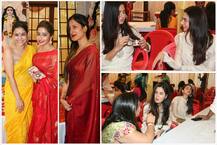 PICS: कैटरीना कैफ से लेकर टीवी एक्ट्रेस सुमोना तक, अनुराग बासु के घर सरस्वती पूजा में पहुंचे कई सितारे