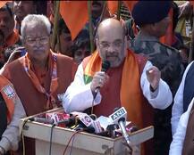 कांग्रेस-एसपी गठबंधन पर अमित शाह का वार, जनसभा में बोले- ‘शहज़ादों ने देश और यूपी को लूटा’