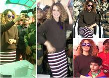 SEE PICS: \'रंगून\' के प्रमोशन के दौरान BSF के जवानों से मिलीं कंगना रनौत 