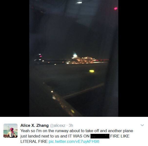 आग की घटना के बाद रनवे को बंद कर दिया गया है.