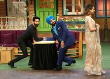 कपिल के सेट पर अपनी फिल्म \'रंगून\' के प्रमोशन के लिए पहुंचे कंगना और शाहिद