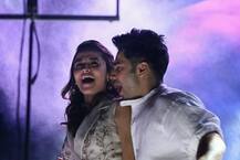 \'बद्रीनाथ की दुल्हनियां\' के प्रमोशन के लिए एक इवेंट पर पहुंचे आलिया भट्ट और वरुण धवन