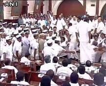 विश्वास मत के दौरान तमिलनाडु विधानसभा में हुआ भारी हंगामा, विधायकों ने तोड़ी कुर्सियां 